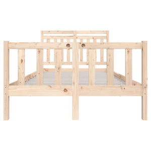 vidaXL Solid Wood Bed 140x200 cm