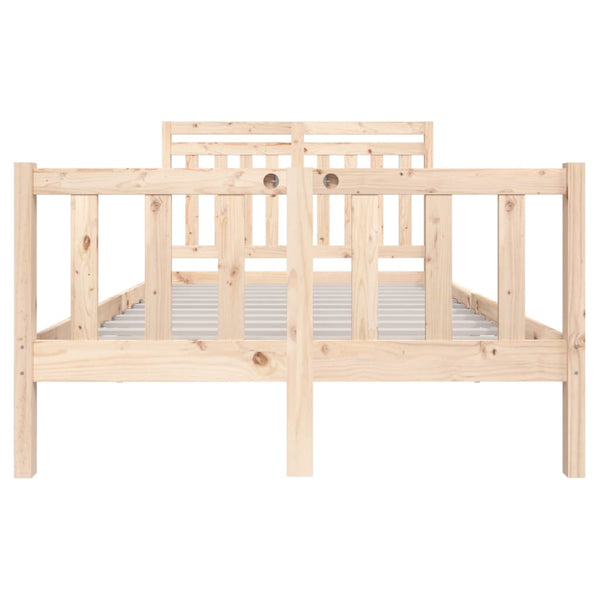 vidaXL Solid Wood Bed 140x200 cm