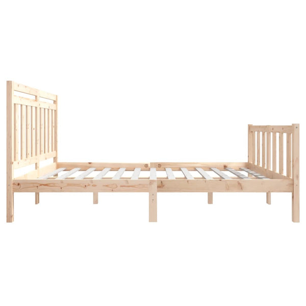 vidaXL Solid Wood Bed 140x200 cm