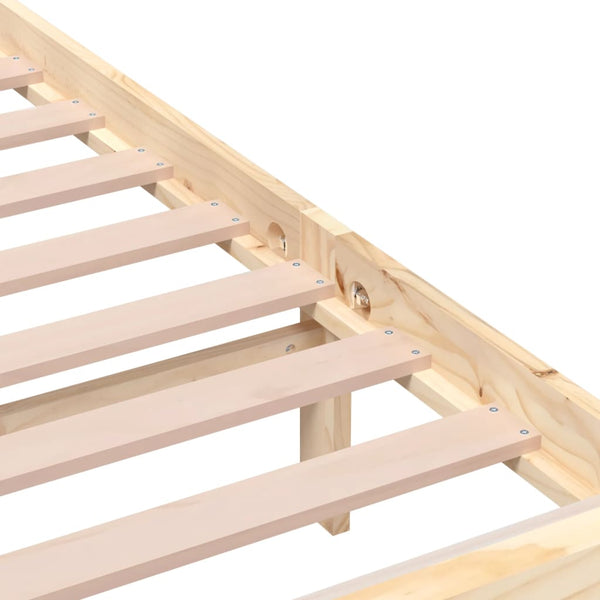 vidaXL Solid Wood Bed 140x200 cm