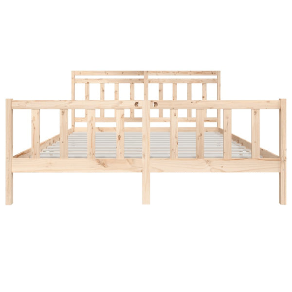 vidaXL Lit en bois massif 180 x 200 cm
