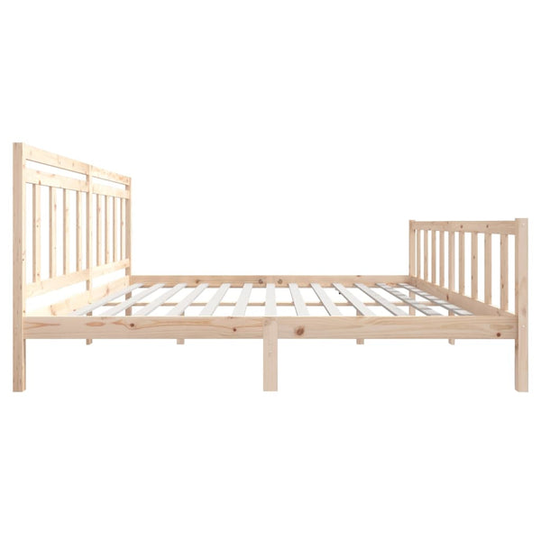 vidaXL Lit en bois massif 180 x 200 cm