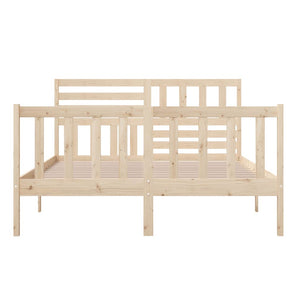 vidaXL Lit en bois massif 140x200 cm