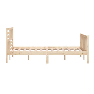vidaXL Lit en bois massif 140x200 cm
