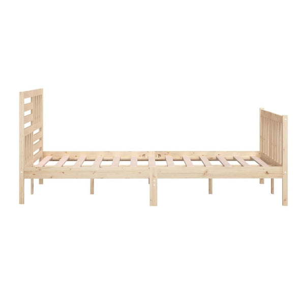 vidaXL Lit en bois massif 140x200 cm