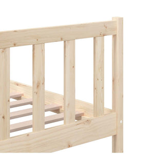 vidaXL Lit en bois massif 140x200 cm