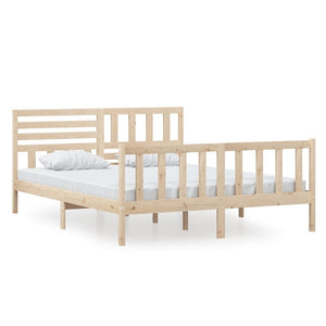 vidaXL Lit en bois massif 160x200 cm