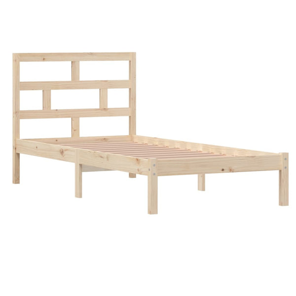 vidaXL Lit en bois massif 90x190 cm