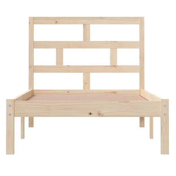 vidaXL Lit en bois massif 90x190 cm