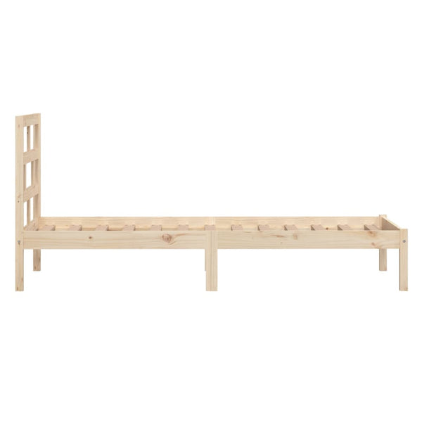 vidaXL Lit en bois massif 90x190 cm