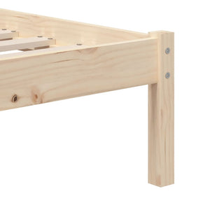 vidaXL Lit en bois massif 90x190 cm