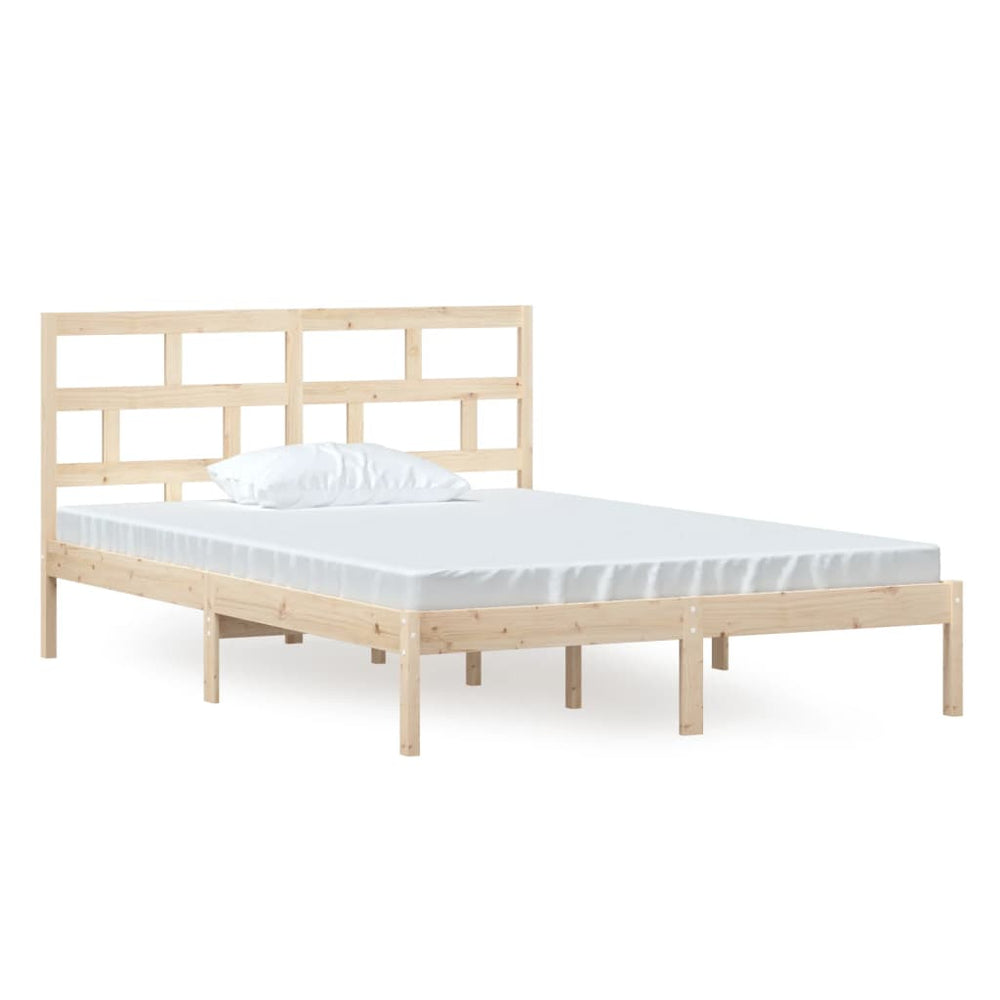 vidaXL Lit en pin massif 140x200 cm