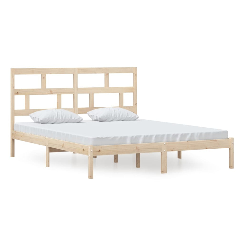 vidaXL Lit en bois massif pin 160x200 cm