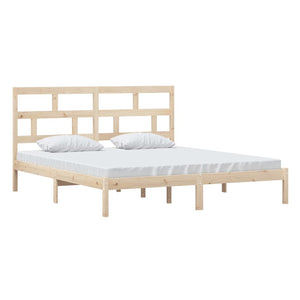 vidaXL Lit en bois massif 180 x 200 cm