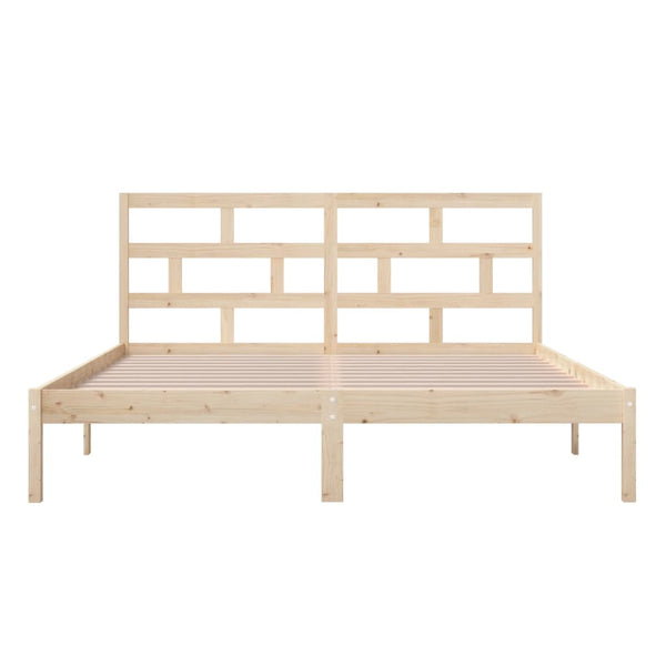 vidaXL Lit en bois massif 180 x 200 cm