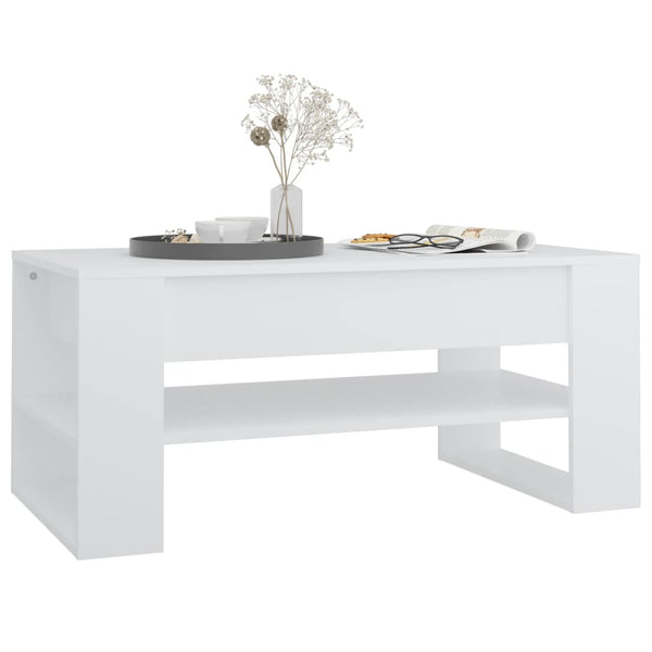 Weißer Couchtisch 102x55 cm