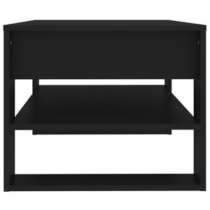 Schwarzer Couchtisch 102x55 cm