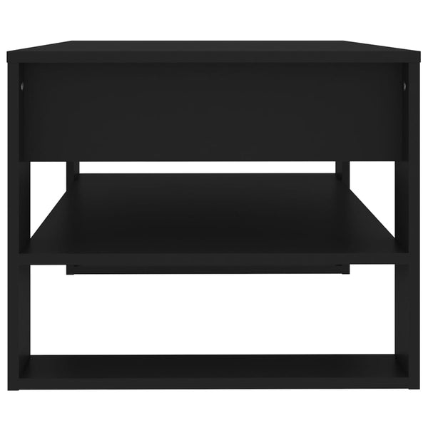 Schwarzer Couchtisch 102x55 cm