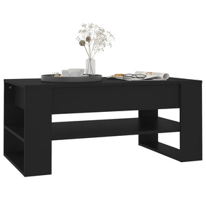 Schwarzer Couchtisch 102x55 cm