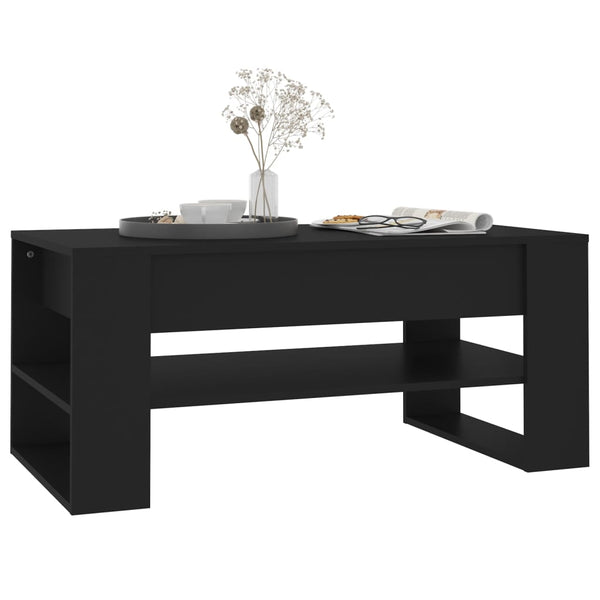 Schwarzer Couchtisch 102x55 cm