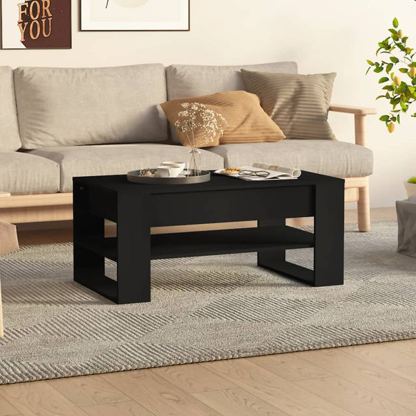 Schwarzer Couchtisch 102x55 cm