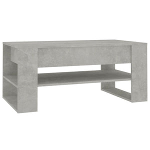 Betongrauer Couchtisch, 102 cm
