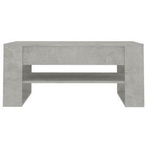 Betongrauer Couchtisch, 102 cm