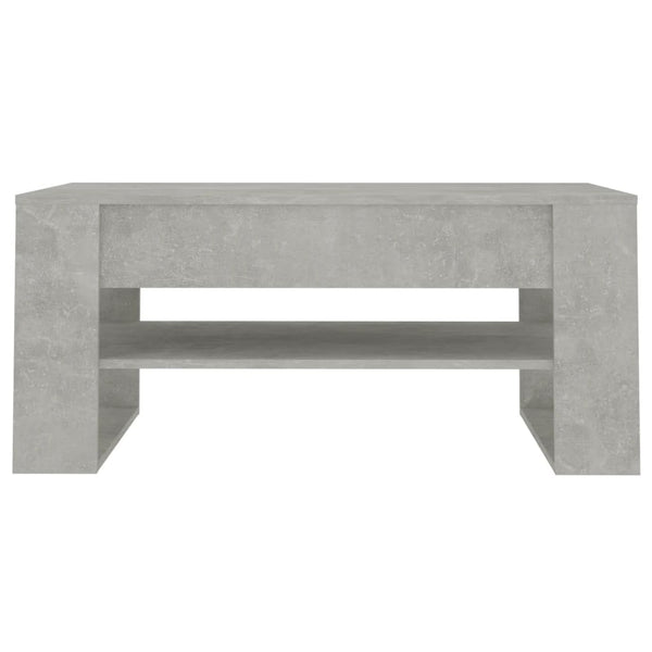 Betongrauer Couchtisch, 102 cm