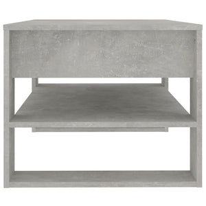Betongrauer Couchtisch, 102 cm