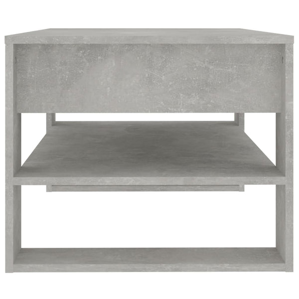 Betongrauer Couchtisch, 102 cm