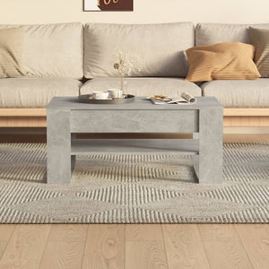 Betongrauer Couchtisch, 102 cm