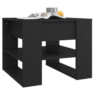 Schwarzer Couchtisch 55,5x55x45 cm