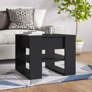Schwarzer Couchtisch 55,5x55x45 cm