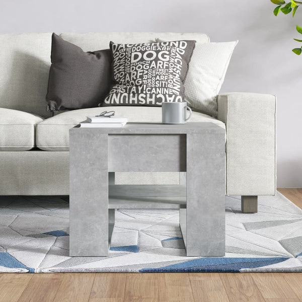 Betongrauer Couchtisch 55,5x55 cm