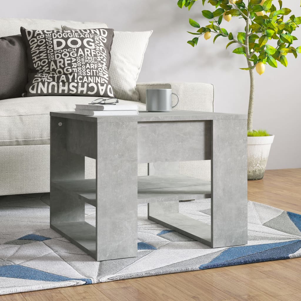 Betongrauer Couchtisch 55,5x55 cm