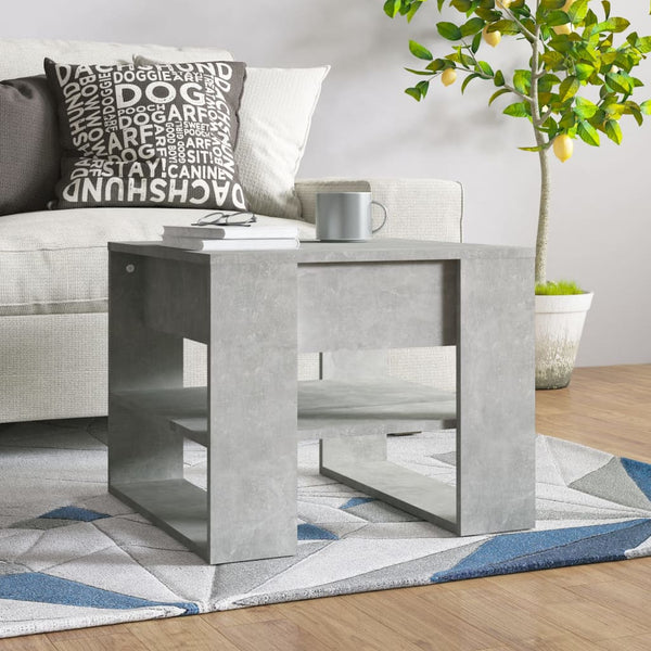 Betongrauer Couchtisch 55,5x55 cm
