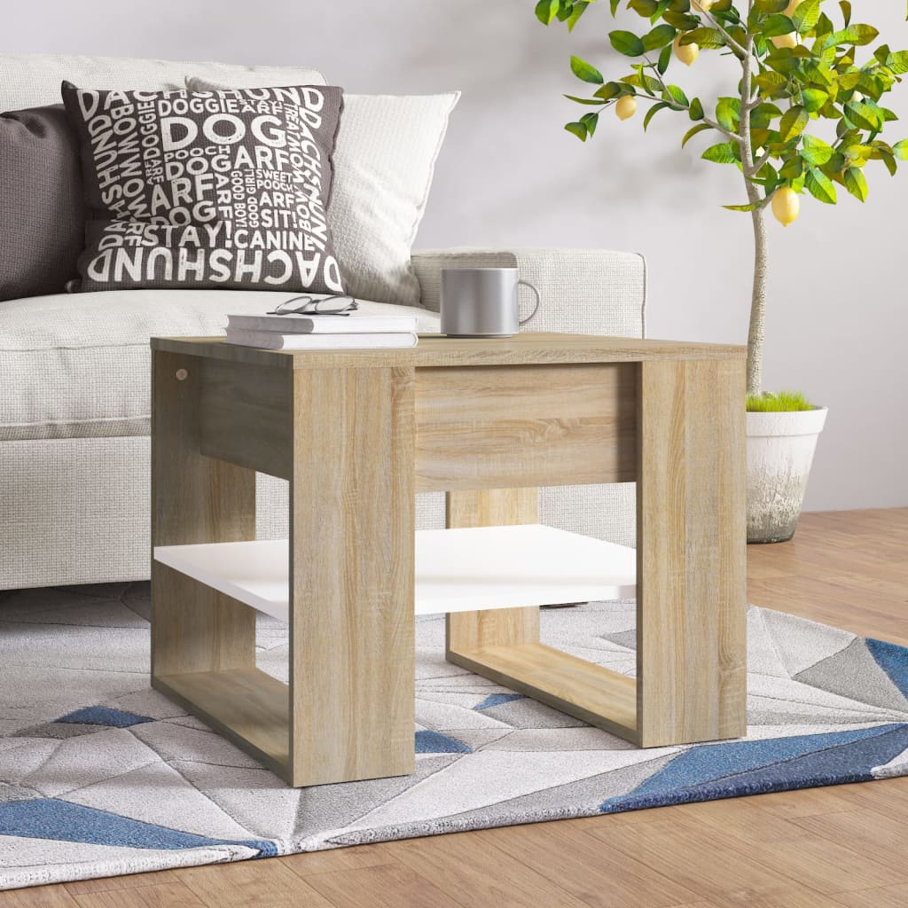 Couchtisch Sonoma Eiche 55,5x55 cm
