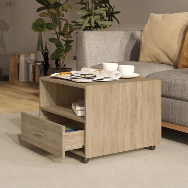 Sonoma Eiche Couchtisch 55x55 cm