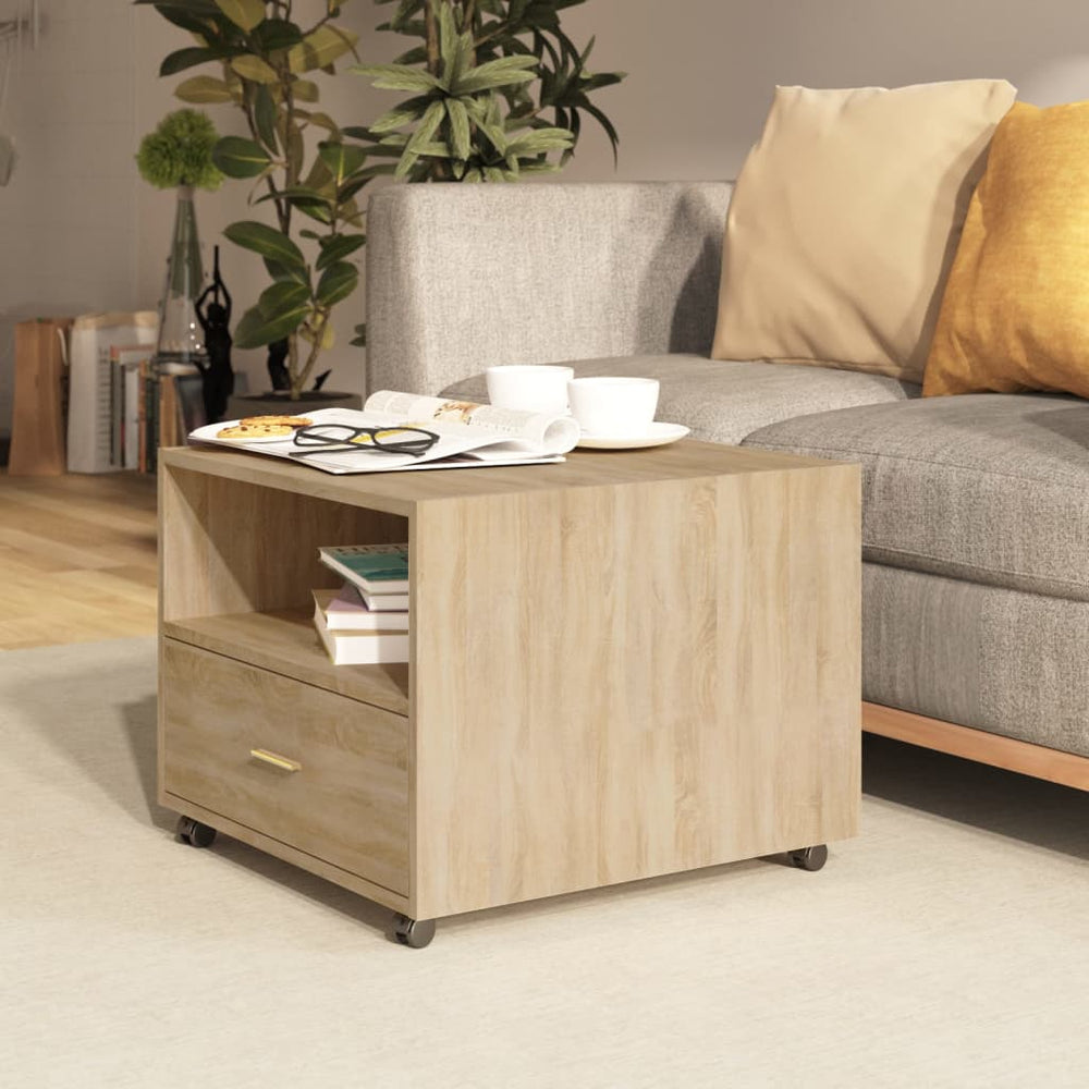Sonoma Eiche Couchtisch 55x55 cm