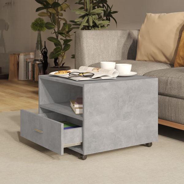 Betongrauer Couchtisch 55x55 cm