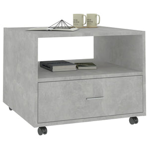 Betongrauer Couchtisch 55x55 cm
