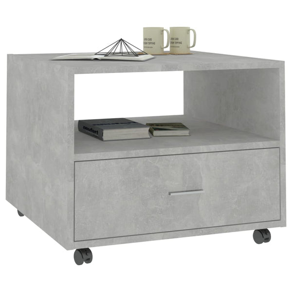 Betongrauer Couchtisch 55x55 cm