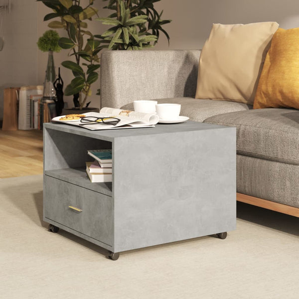 Betongrauer Couchtisch 55x55 cm