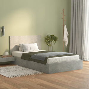 Betongraues Kopfteil 120 cm