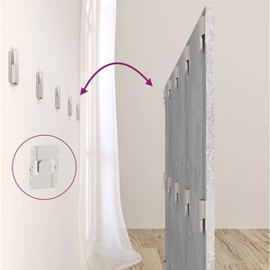 Betongraues Kopfteil 160 cm