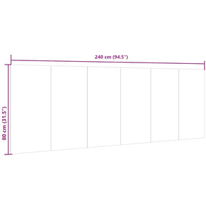 Wand Kopfteil Sonoma Eiche 240cm
