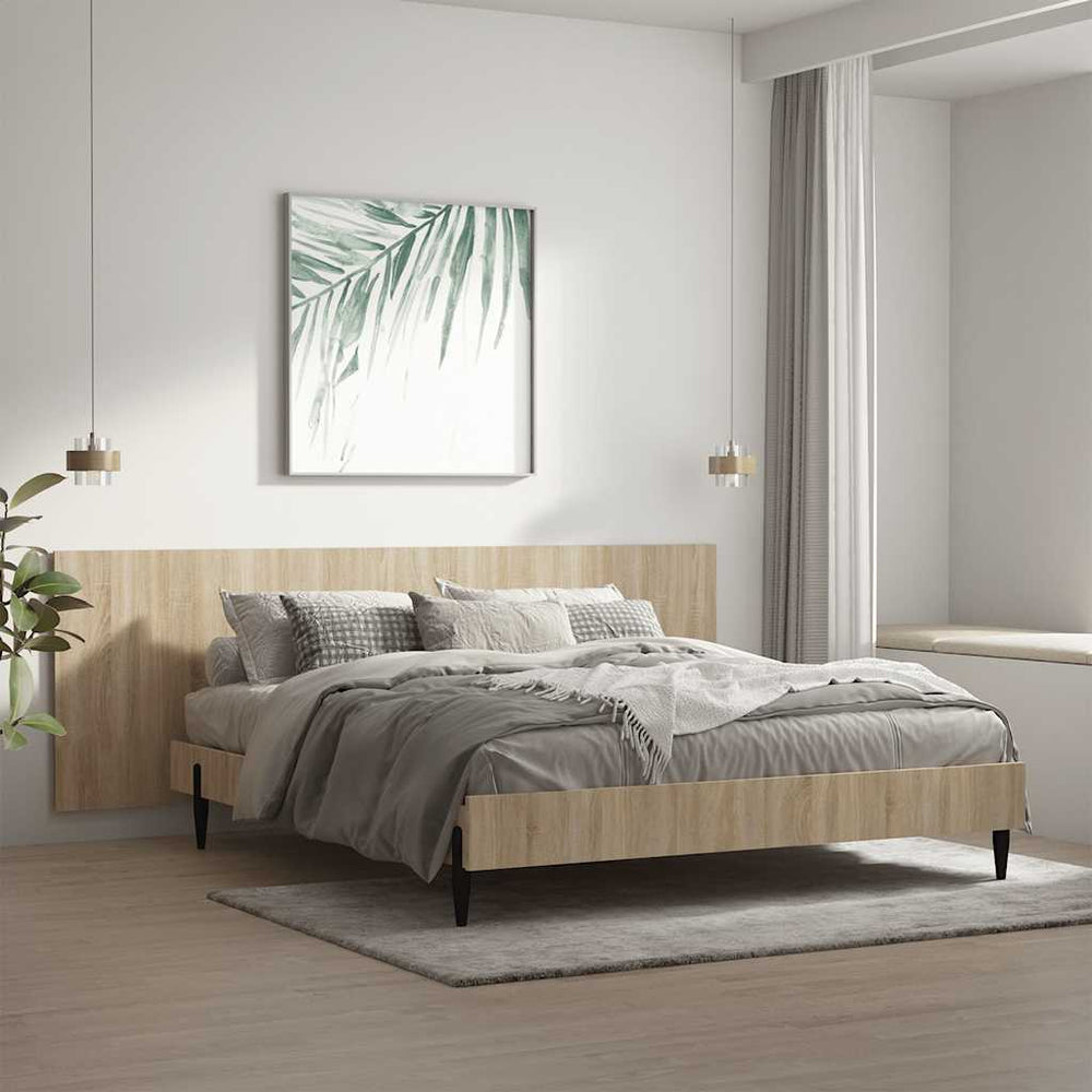 Wand Kopfteil Sonoma Eiche 240cm