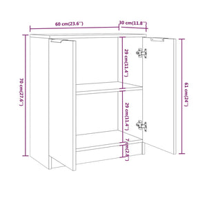 Weißes Sideboard 60x30x70cm