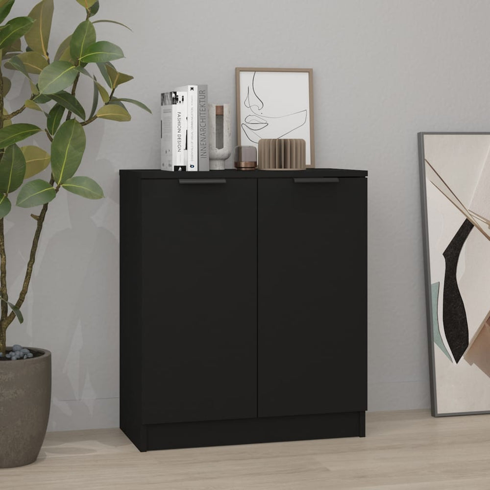 Schwarzes Sideboard 60x30x70 cm
