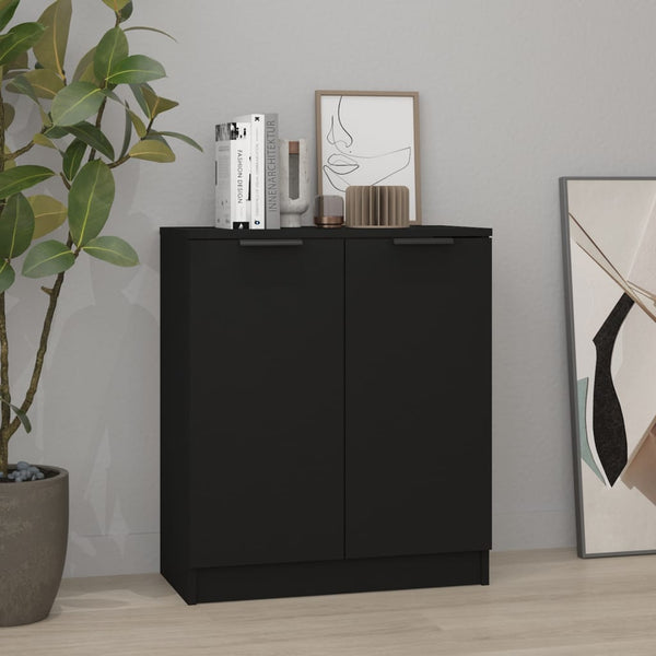 Schwarzes Sideboard 60x30x70 cm